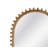 Tioga Wall Mirror – Natural Wood Frame with Boho Knob Detailing