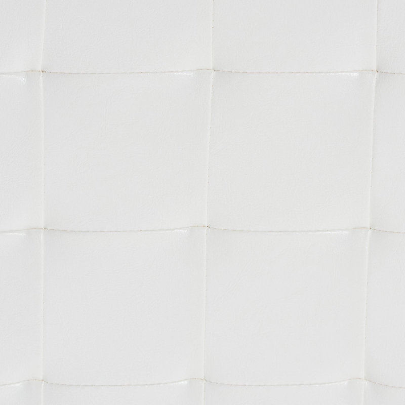 Repose-pieds Richardson, Similicuir blanc