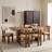 Solid Oak Assembled Boucle Upholstered Dining Chairs-2031779043