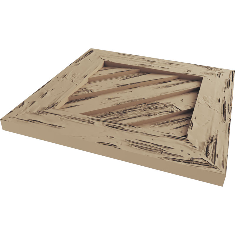 Évent à pignon Timberthane Diamond, H 1 po x l 36 po x L 36 po, Cyprès Pecky