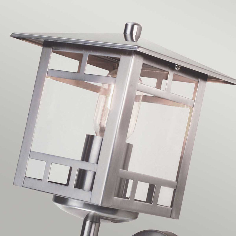 Kenzie Stainless Steel Outdoor Wall Lantern