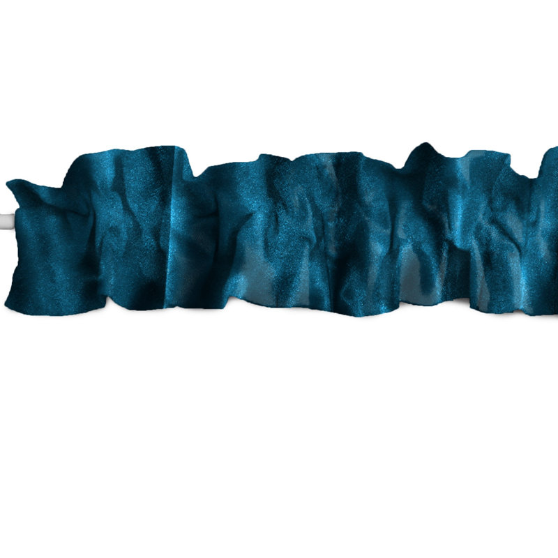 Tailored Window Valance, 58" W x 5" L, Teal