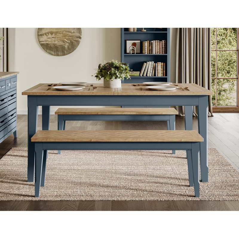 Signature Blue Oak Dining Table