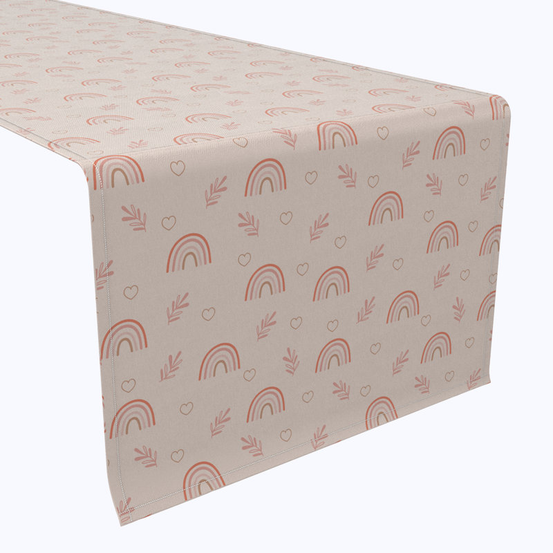 Rectangular Cotton Twill Table Runner, 16'' D x 108'' L