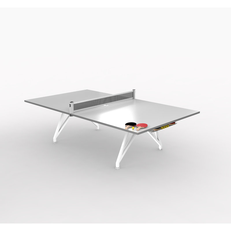 Table de ping-pong de conférence EYHOV Sport, Blanc, bord gris orage, Oui
