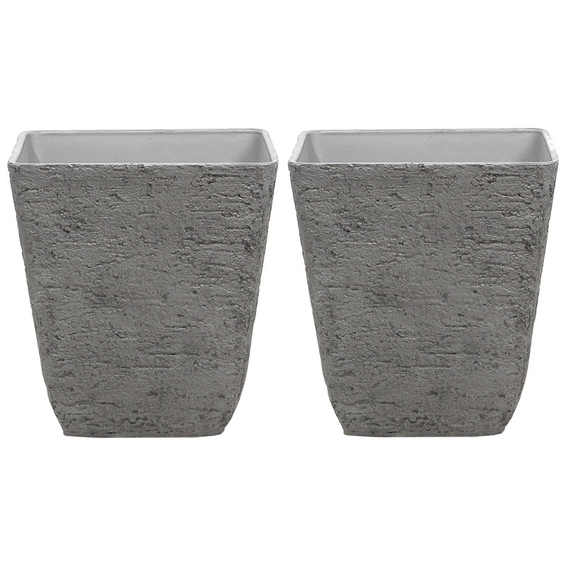 Adele Pot Planter, 53cm H x 49cm W x 49cm D, Grey