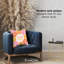 Housse de coussin floral en polyester