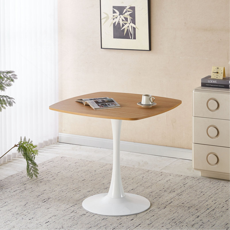 31,5 pouces table de salle à manger chêne, Chêne / Blanc