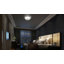 Plafonnier encastré rond à DEL 11W avec verre marbré blanc et 5 choix de 5 tasses à thé East Grove Home Builder Essential 2700-3000-3500-4000-5000K et nickel brossé-127390991