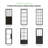 Modern Metal-Framed Clear Glass Interior Sliding French Door Panel and Room Divider