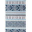 Tapis bleu tissé à la main Gaelle Southwestern-1283430794