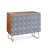 Little Arrow Design Co Arcadia Herringbone in Indigo 2 Door Credenza Cabinet-40910494