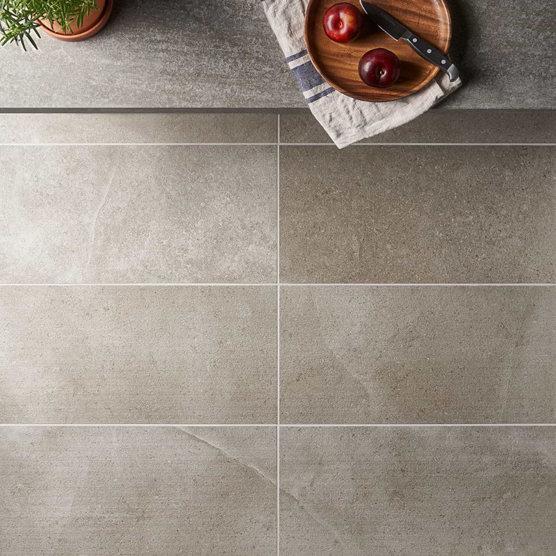 New Rock 12x24 Matte Porcelain Tile, Perla White
