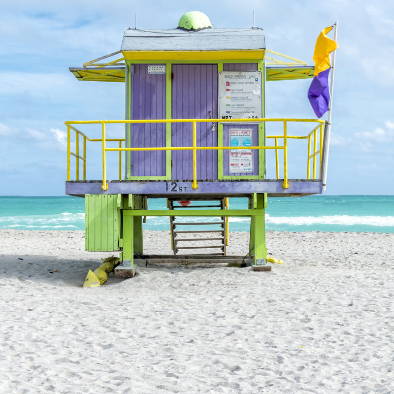 " Miami Beach VIII " by Richard Silver, 30" H x 30" W x 1" D