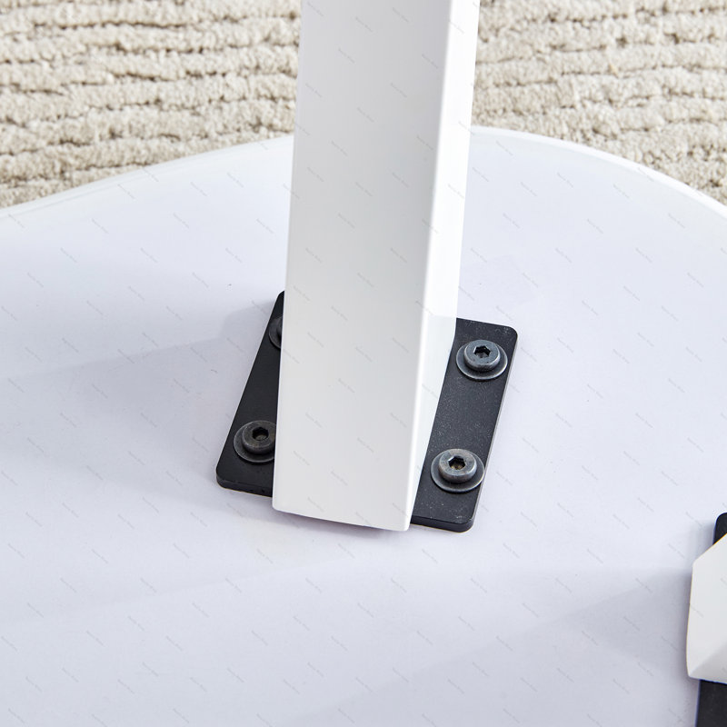 Modern minimalist white imitation marble table top.  Solid wood legs, cloud shape to give you a new experience, computer desk.  The game table.  Suitable for dining and living rooms.