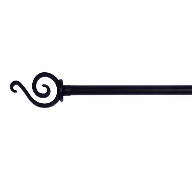 Ahern Adjustable Single Curtain Rod