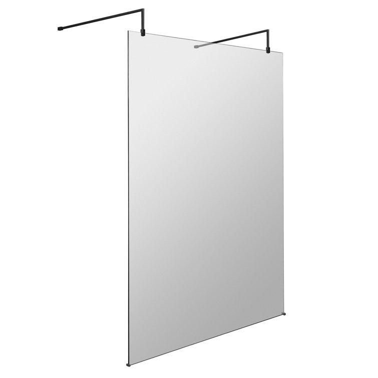 1950mm H Frameless Wet Room Glass Screens with Clear Glass