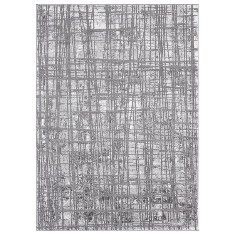 Tapis gris, Rectangle 7 pi 9 po x 9 pi 9 po