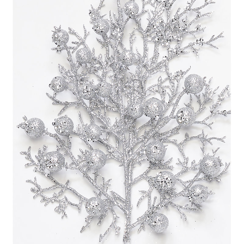 Cueillette de baies scintillantes 13 po, Argent