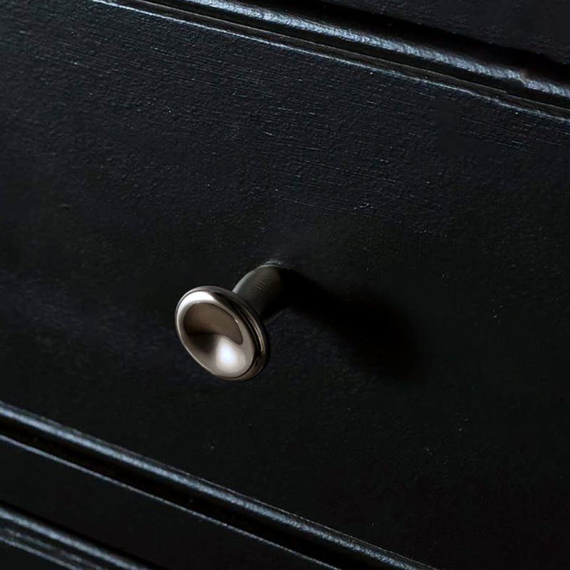 Poignée en laiton massif plaqué nickel plaqué double couche