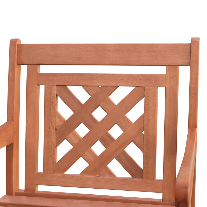Fauteuil de patio en eucalyptus Cilla