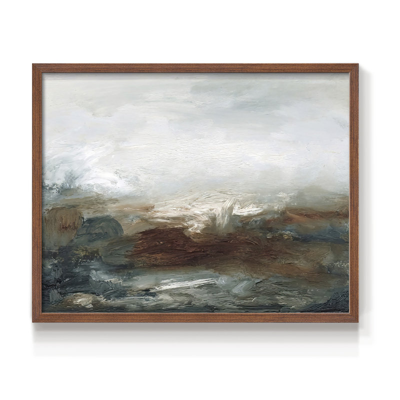 Lingering Light IV - Reproduction encadrée - réarmable, H 16 po x l 20 po, Noyer