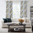 Fancy Hummingbird Patterned Blackout Curtain,Rod Pocket Back Tab Floral Drapes,Set of 2-286370276-286370275