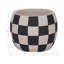 Sagebrook Home 8" Checkerboard Rounded Planter, Black/White-1671425975