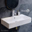 Lavabo de salle de bain mural rectangulaire 30 "blanc brillant Claire SM-WS333-121723847