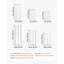 Ensemble de 120 photophores cylindriques transparents et vases en verre, bougies piliers pour centres de table de mariage, blanc