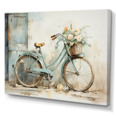 Bicycle Tranquil Pedaling V - Transportation Canvas Prints