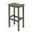 3-Piece Balcony Bar Set With Bottom Shelf Table And 2 Stools, Grey Finish