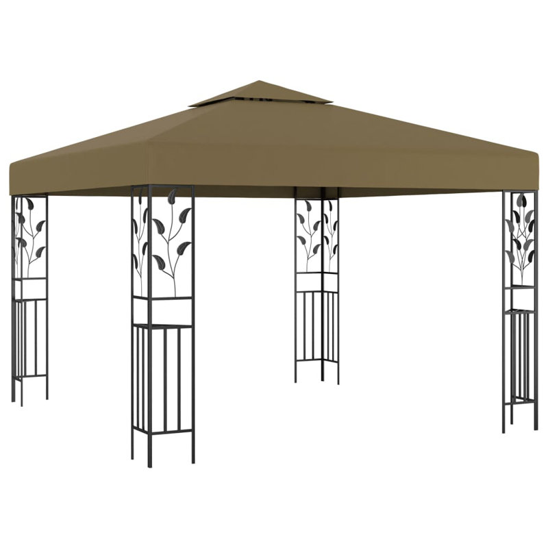 Bessoir 3m x 3m Steel Party Tent, Taupe