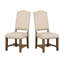 Mobilier de salle à manger rembourré en tissu 5 pièces