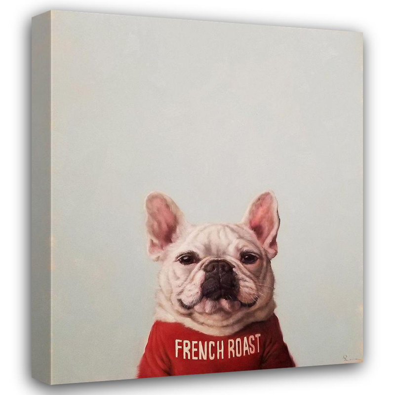 Art encadré sur toile tendue par Trinx Heffernan, Lucia: French Roast, H 42 po x l 36 po