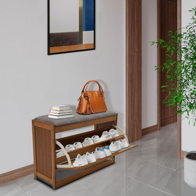6 Pair Shoe Storage Bench
