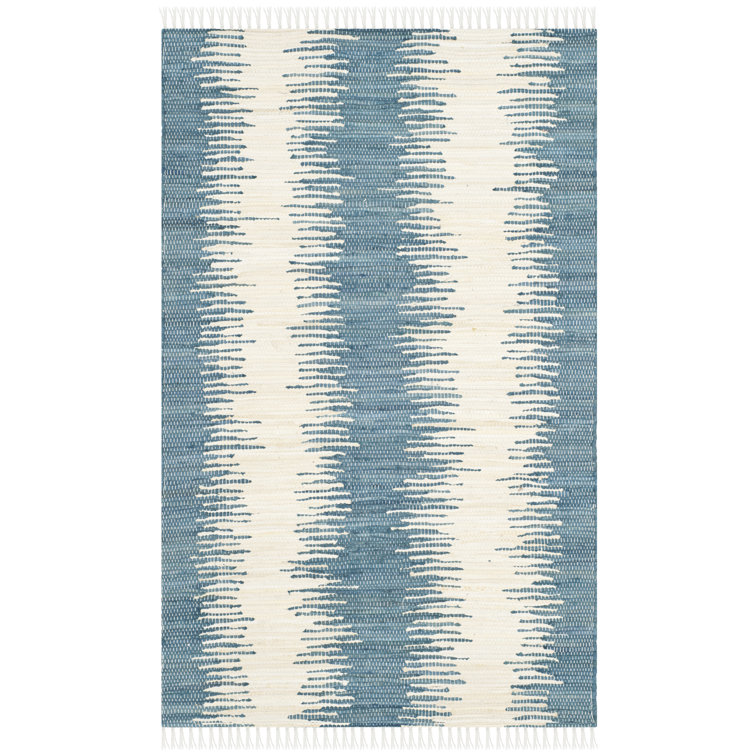 Telscombe Hand Woven Cotton Striped Rug
