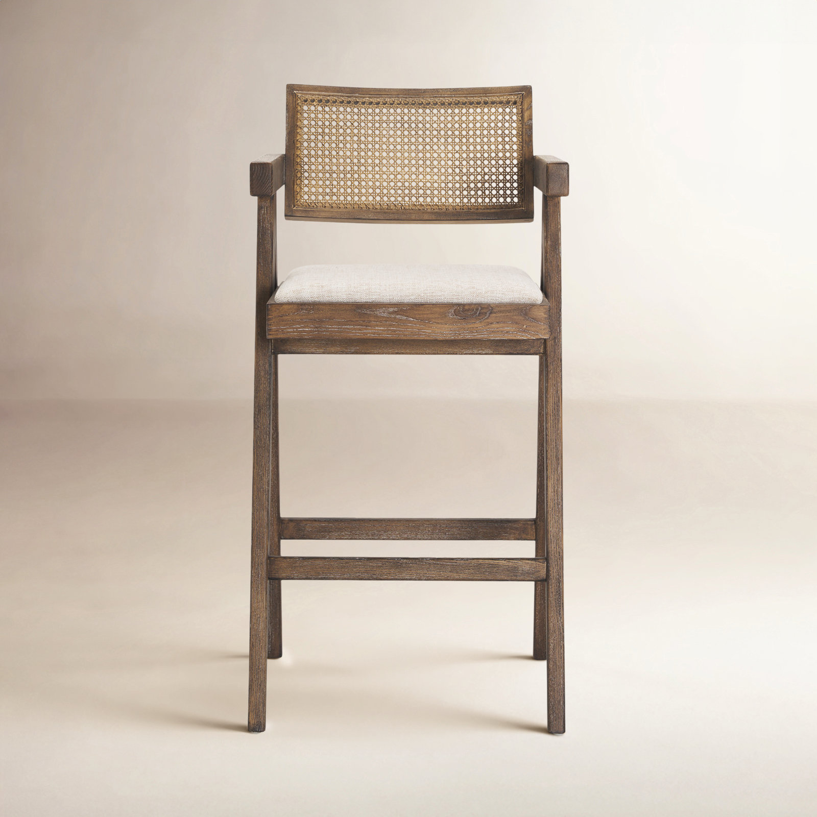 Nava Cane Stool, Counter Stool (26.46" Seat Height)