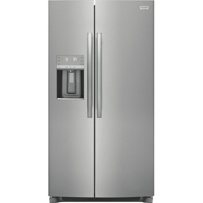 Frigidaire 36"" 22.3 Cubic Feet Energy Star Smudge-Resistant Side By Side Refrigerator with External Water and Ice Dispenser -  GRSC2352AF