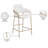 Izaki Upholstered Counter Stool with Metal Frame