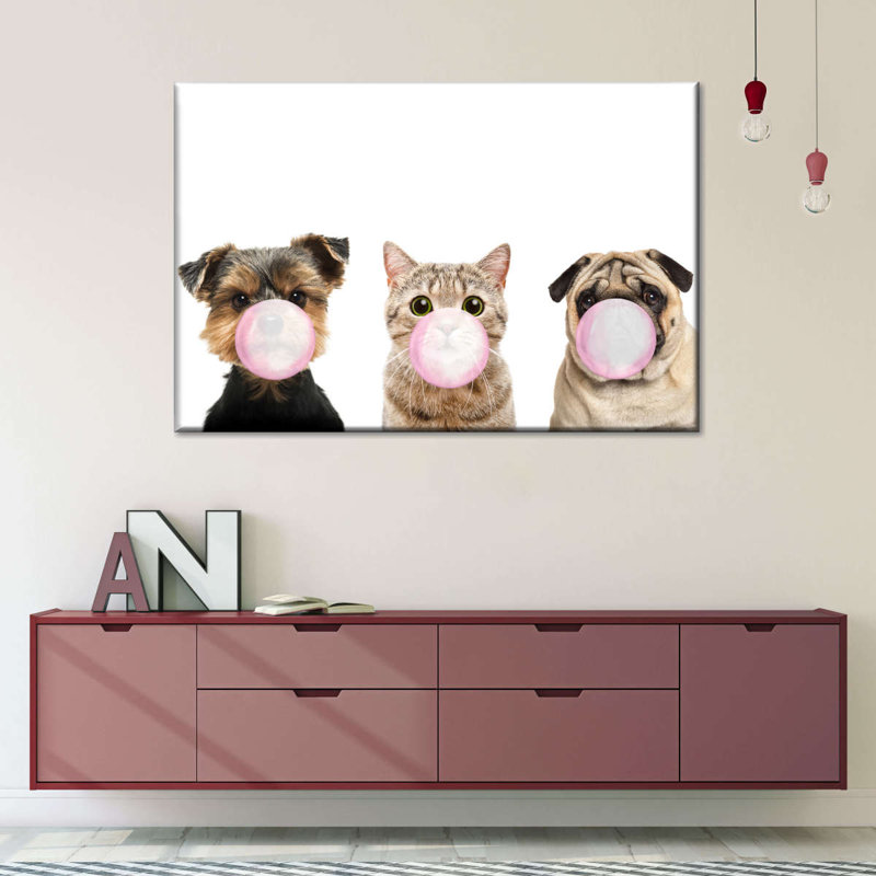 «Funny Animal», reproduction sur toile, H 8 po x l 12 po x P 1 po