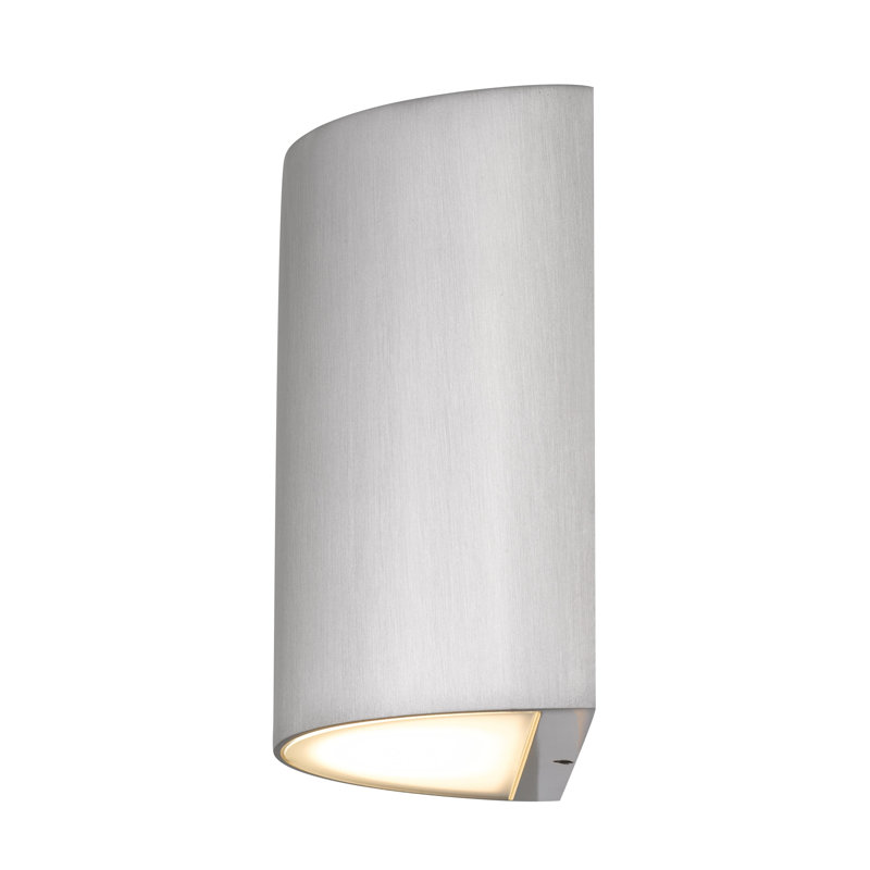 LED Wall Sconce With Brushed Aluminum Finish, Brushed Chrome
