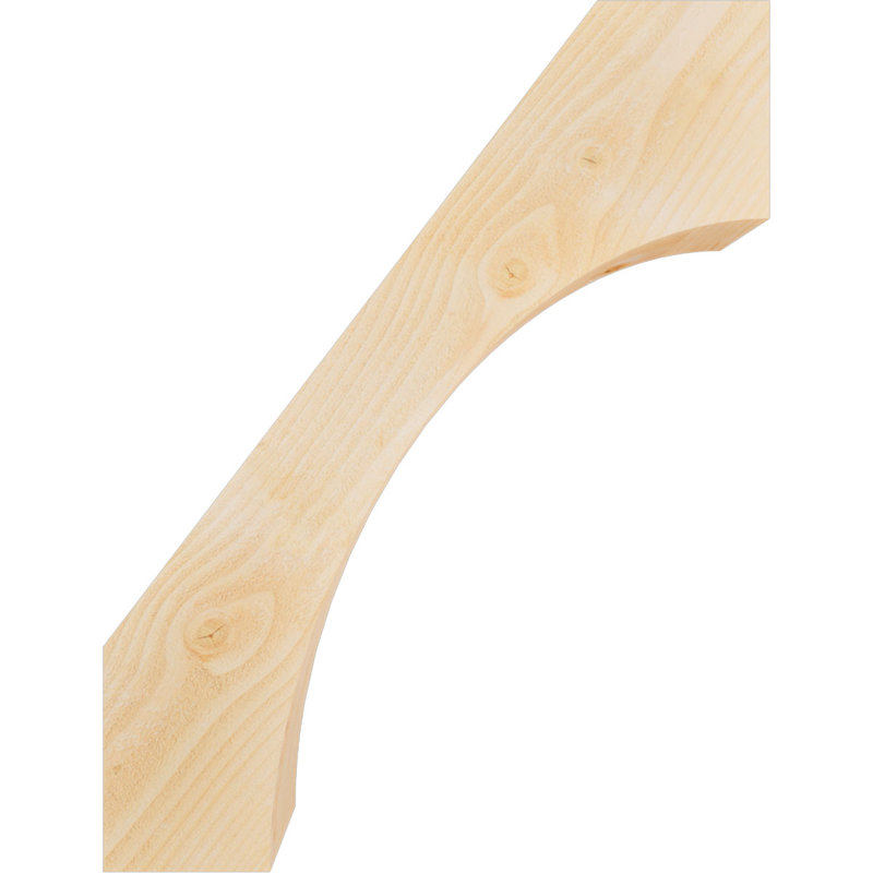 Attelle de genou Westlake, Sapin de Douglas, Scié brut, H 34 po x l 6 po x P 26 po