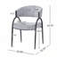 Ensemble de 2 chaises rembourrées élégantes avec pieds en métal pour les salles à manger modernes-200713088