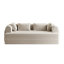 Canapé-lit convertible de 78,7 pouces avec coussin cylindrique, canapé-lit pliant en chenille avec, canapé-lit pliant avec poche latérale, canapé-lit pour salon
