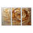 Brown Gilded Mocha Spiral - Abstract Spirals Canvas Wall Art Set-111764948-111764946