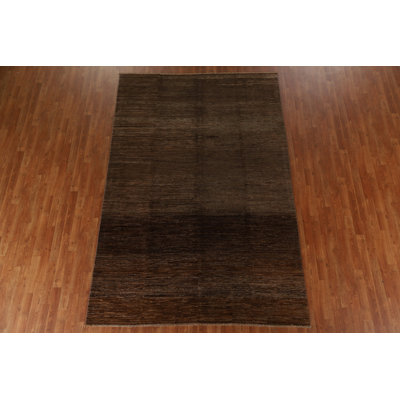 Tapis brun foncé Gabbeh 7 x 10