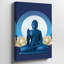 Toile, art serein représentant un Bouddha assis-2367908