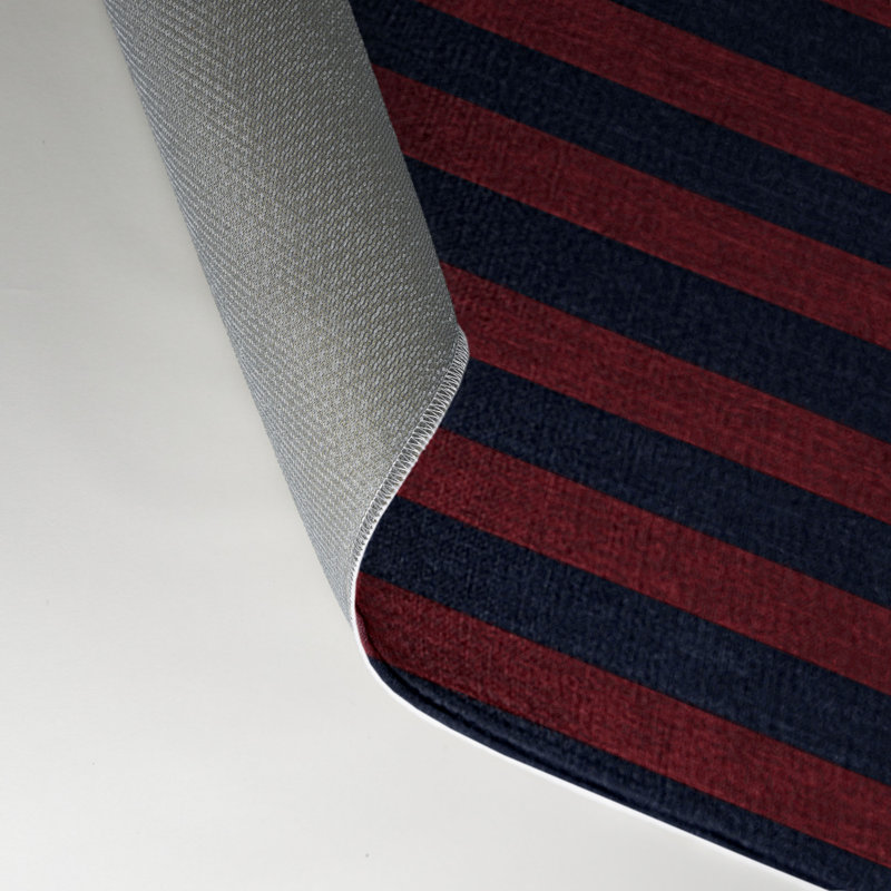 Tapis intérieur / extérieur gris HorizontalStripes, Rectangle 5 pi x 7 pi