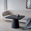 Table d'appoint carrée, avec base piédestal
